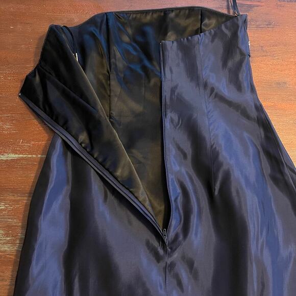 SCOTT McCLINTOCK Women's Y2K Satin Formal Gown Maxi Dress Size 6 - Picture 8 of 11